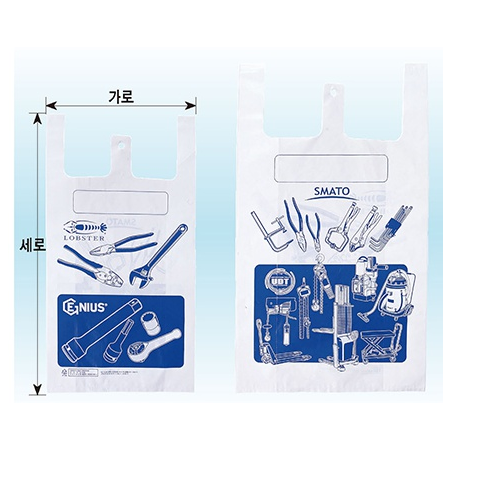 ［제일화학］비닐봉투(폴리백) 소(260*345mm)/대(360*485mm)-200장入